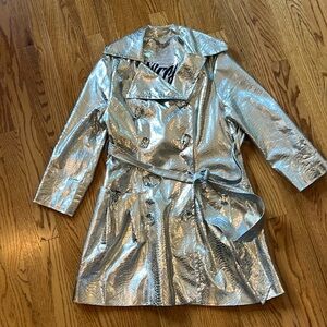 Vintage Wet Seal Silver trench coat